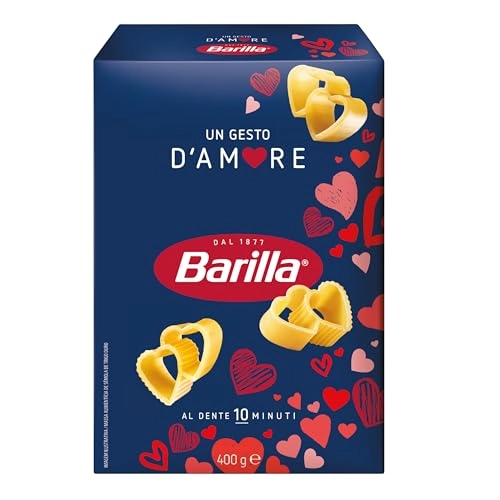 Macarrão De Sêmola De Trigo Duro Coração Barilla Caixa 400g Edição Especial Un Gesto Damore