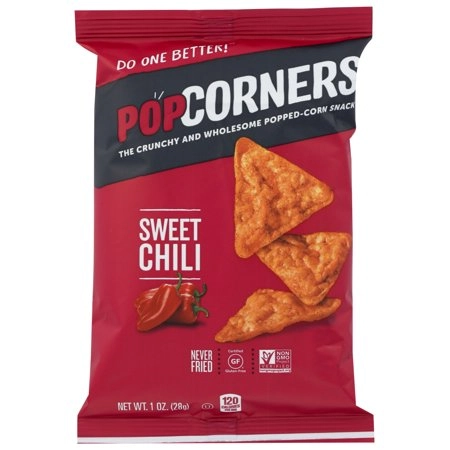 Popcorners Natural Popped Corn Chips 1.1 Ounce Package, Sweet Chili Flavor Pack