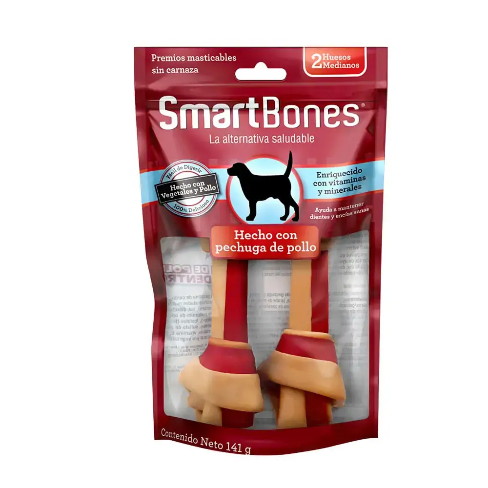 Snack Para Cães Sabor Frango Médio Smartbones 2un