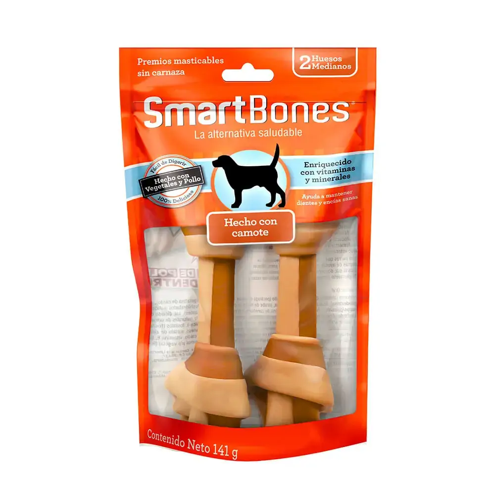 Petisco Médio Sabor Batata Doce Smartbones 2un