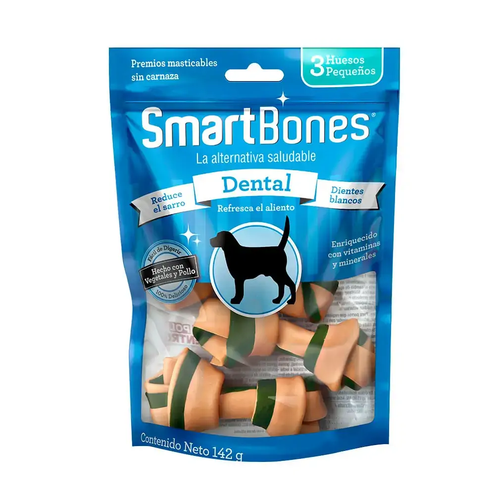 Ossinho Para Cães Dental Pequeno Smartbones 3un