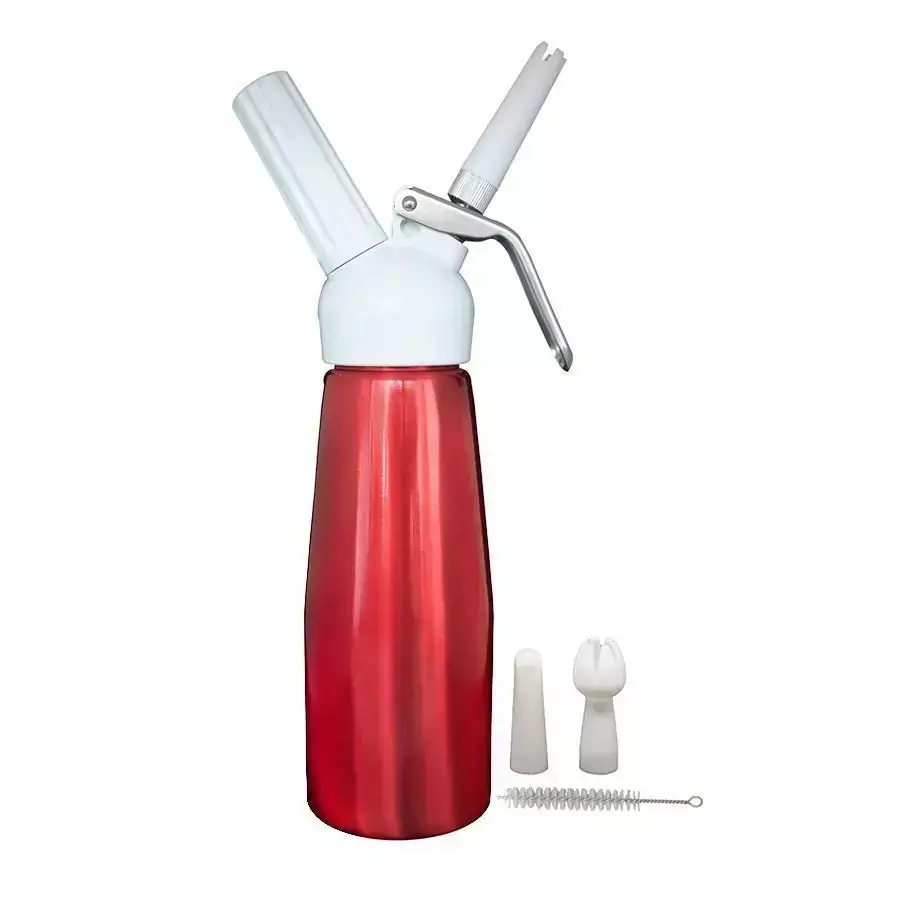 Garrafa Para Chantilly Alp Aluminio 500ml Vermelha Best Whip