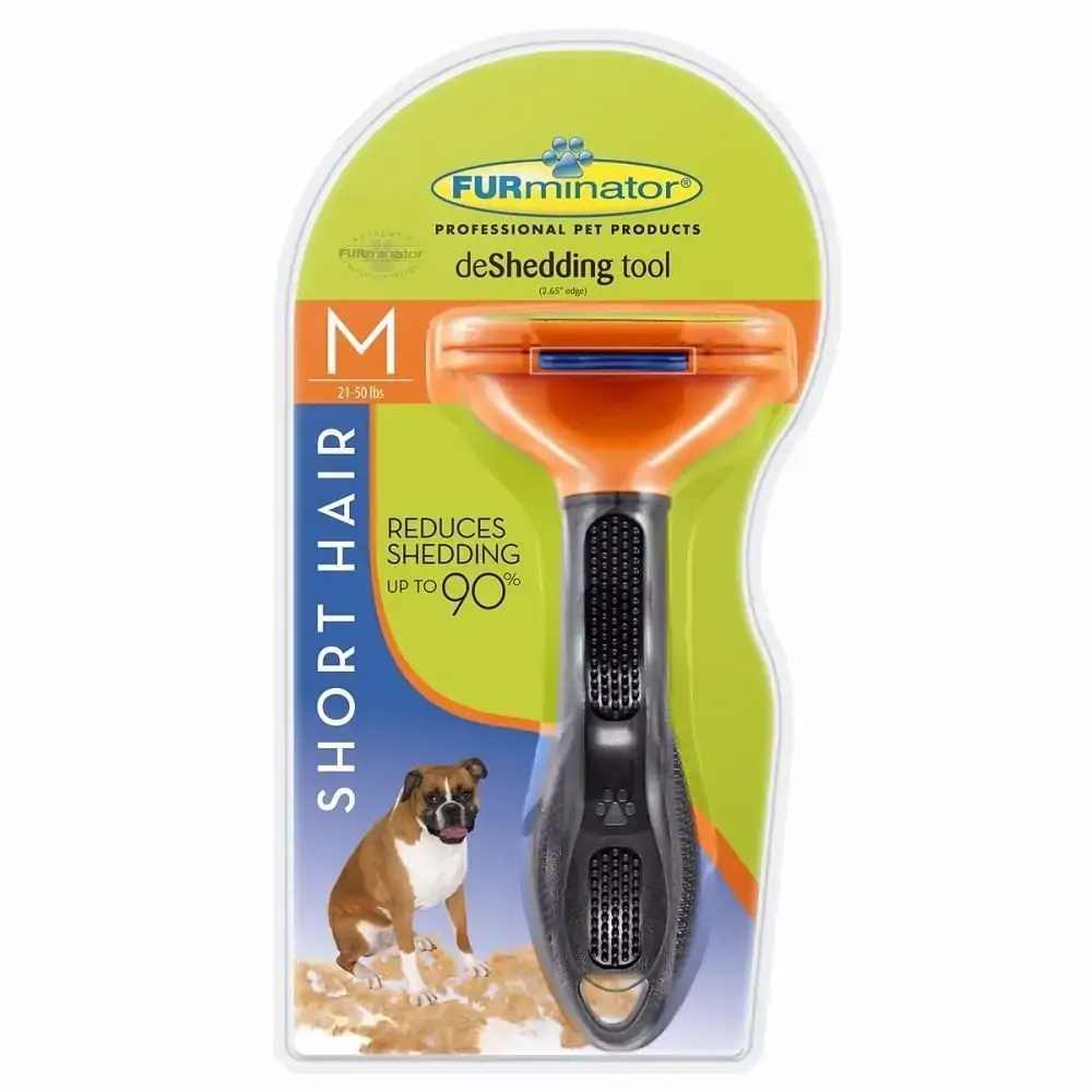 Short Hair Deshedding Tool For Medium Dogs 2.65 In