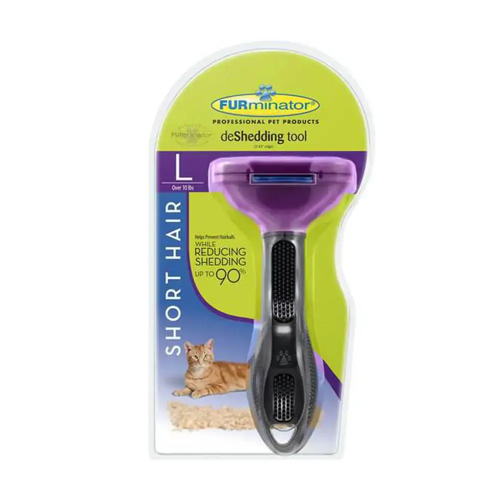 Short Hair Deshedding Tool For Large Cats 10 Lb, 1 Brush