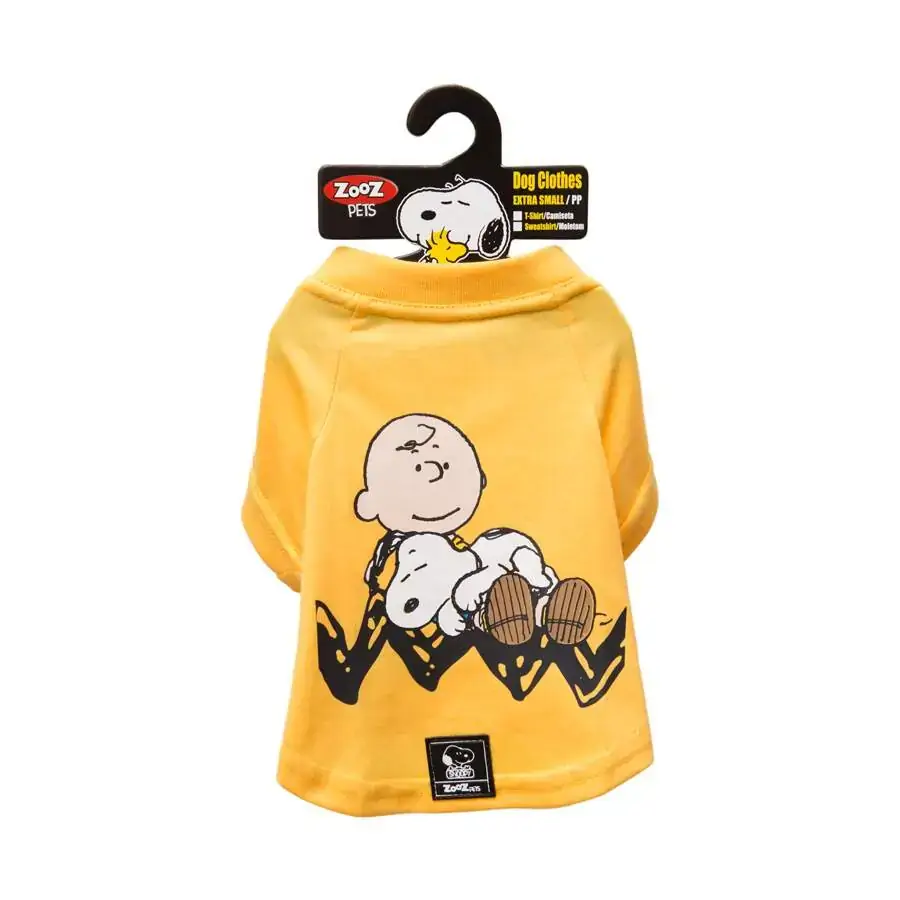 Camiseta Snoopy Amarela Tamanho Pp