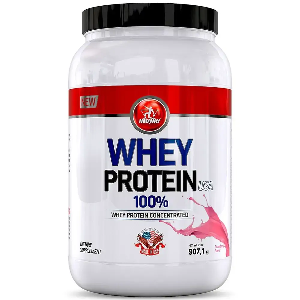 100 Whey Morango Usa 907,1g Midway