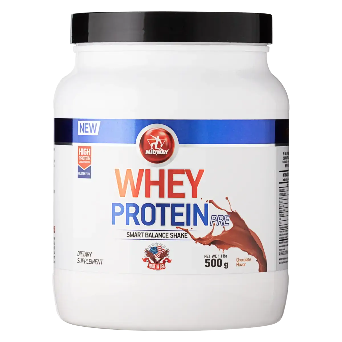 Whey Chocolate Midway Made In Usa Pote 500g