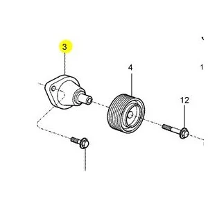 Suporte da Polia Intermediaria - VANNUCCI 2R0121305