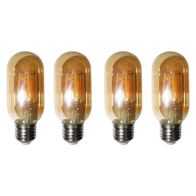 Lampadas De Led Kit 4 Multi Filamento Bivolt 30w Iluminação Retro Vintage