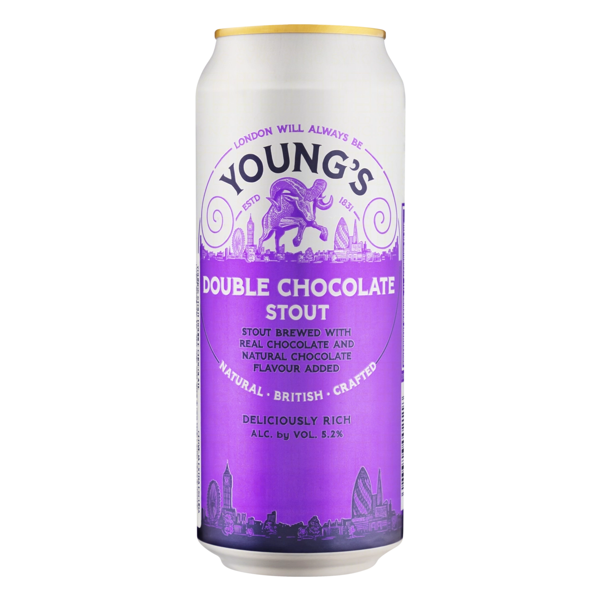 Cerveja Stout Double Chocolate Youngs Lata 440ml