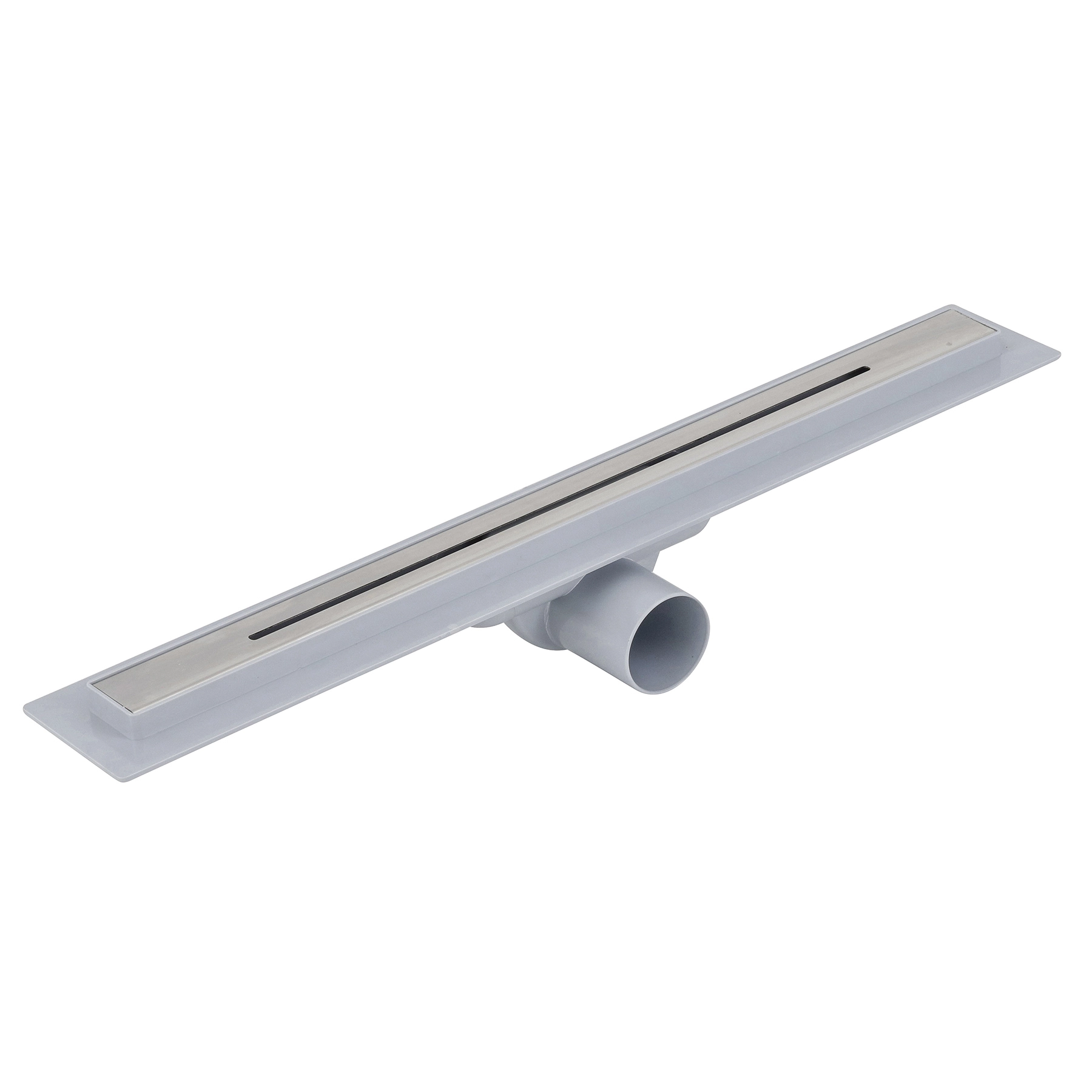 Ralo Sifonado Linear de Banheiro 3,23x50cm Aço Inox 304 Cromado Retangular Odem
