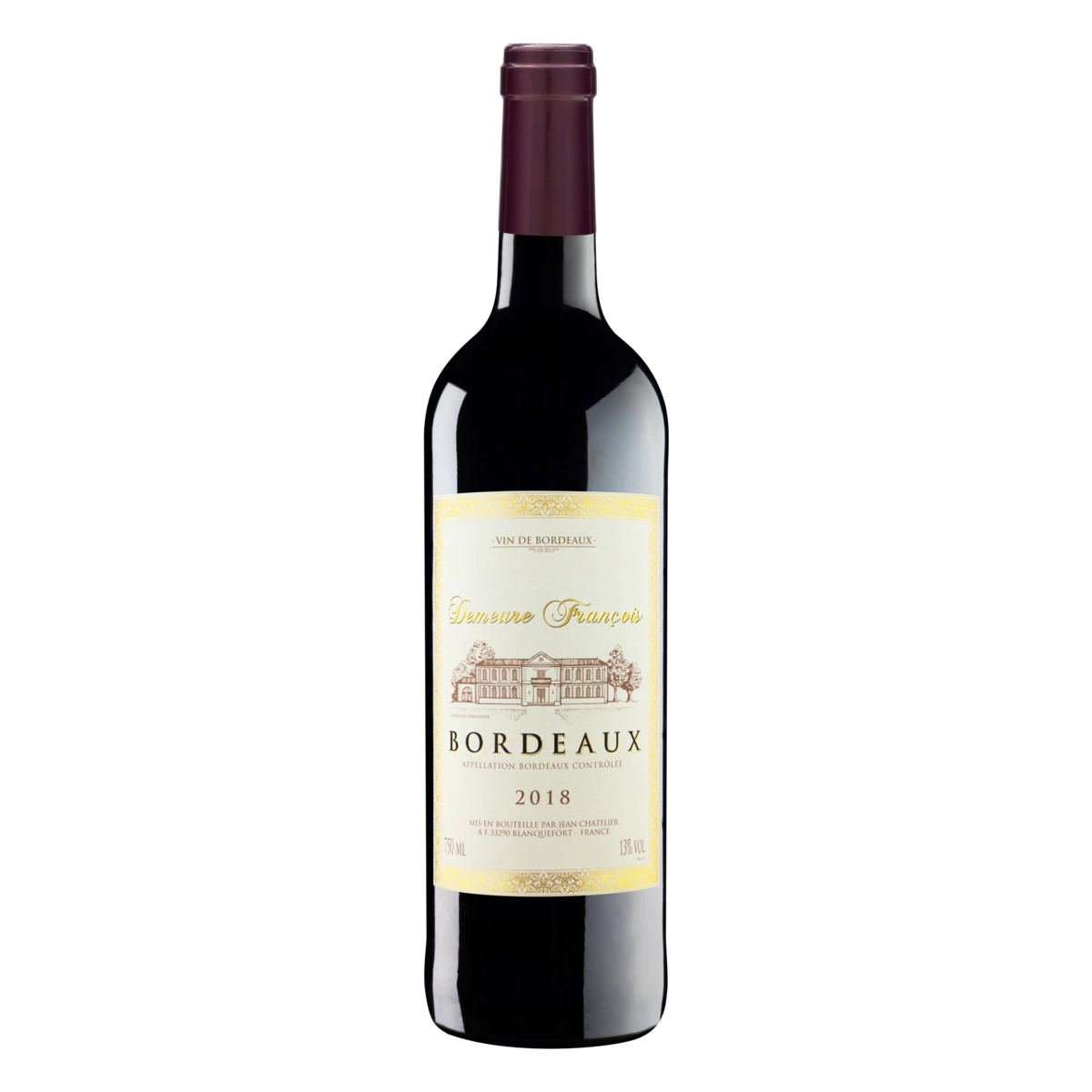 Vinho Francês Tinto Seco Demeure François Bordeaux Garrafa 750ml