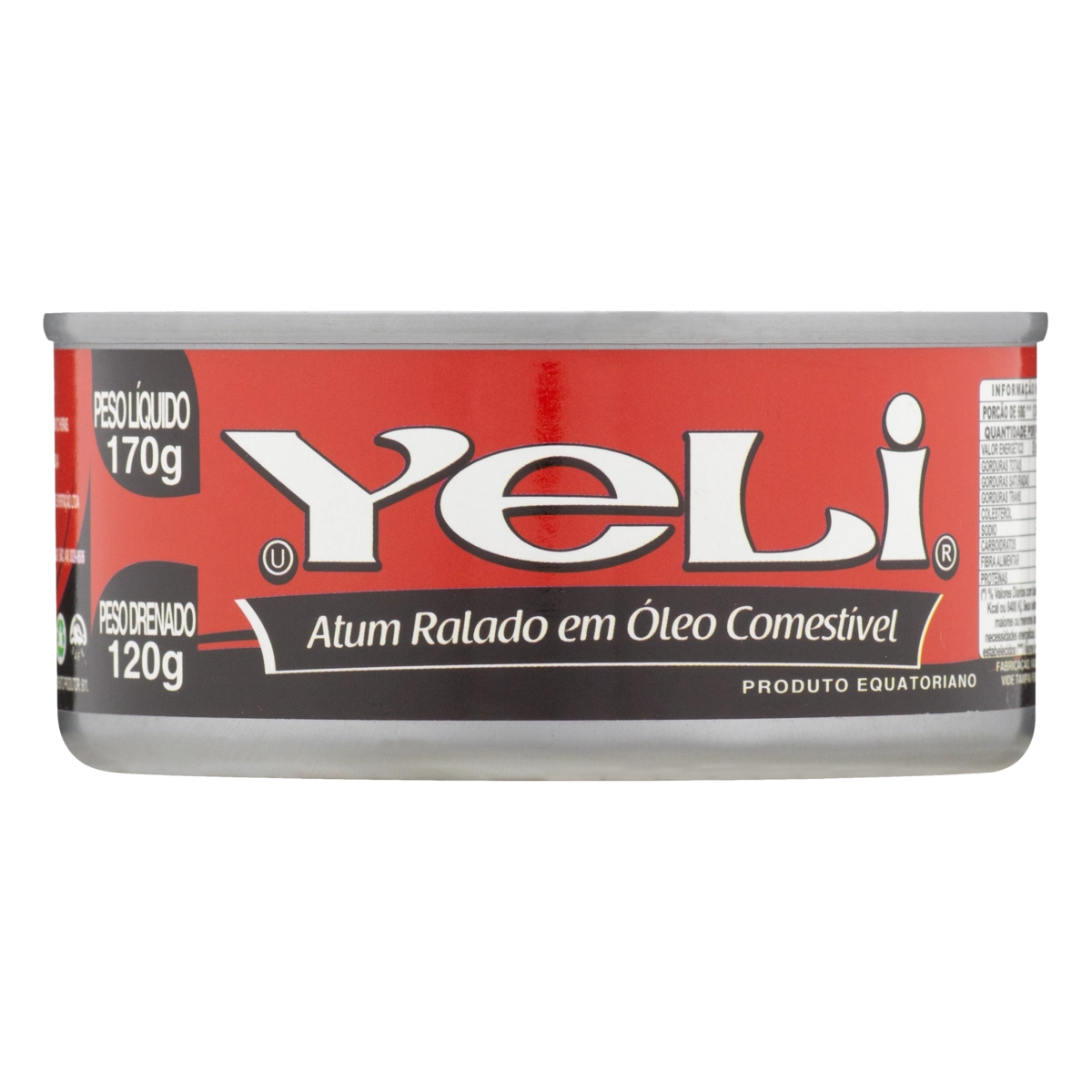 Atum Ralado Em óleo Yeli Lata 120g