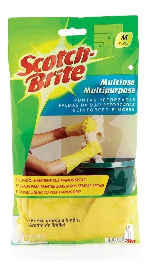 Luva Scotch Brite Multi Uso Amarelo M
