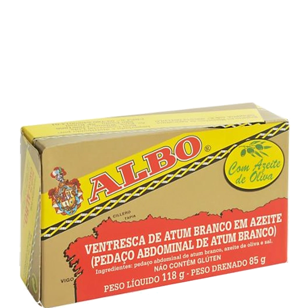 Ventresca De Atum Branco Em Azeite Albo 118g