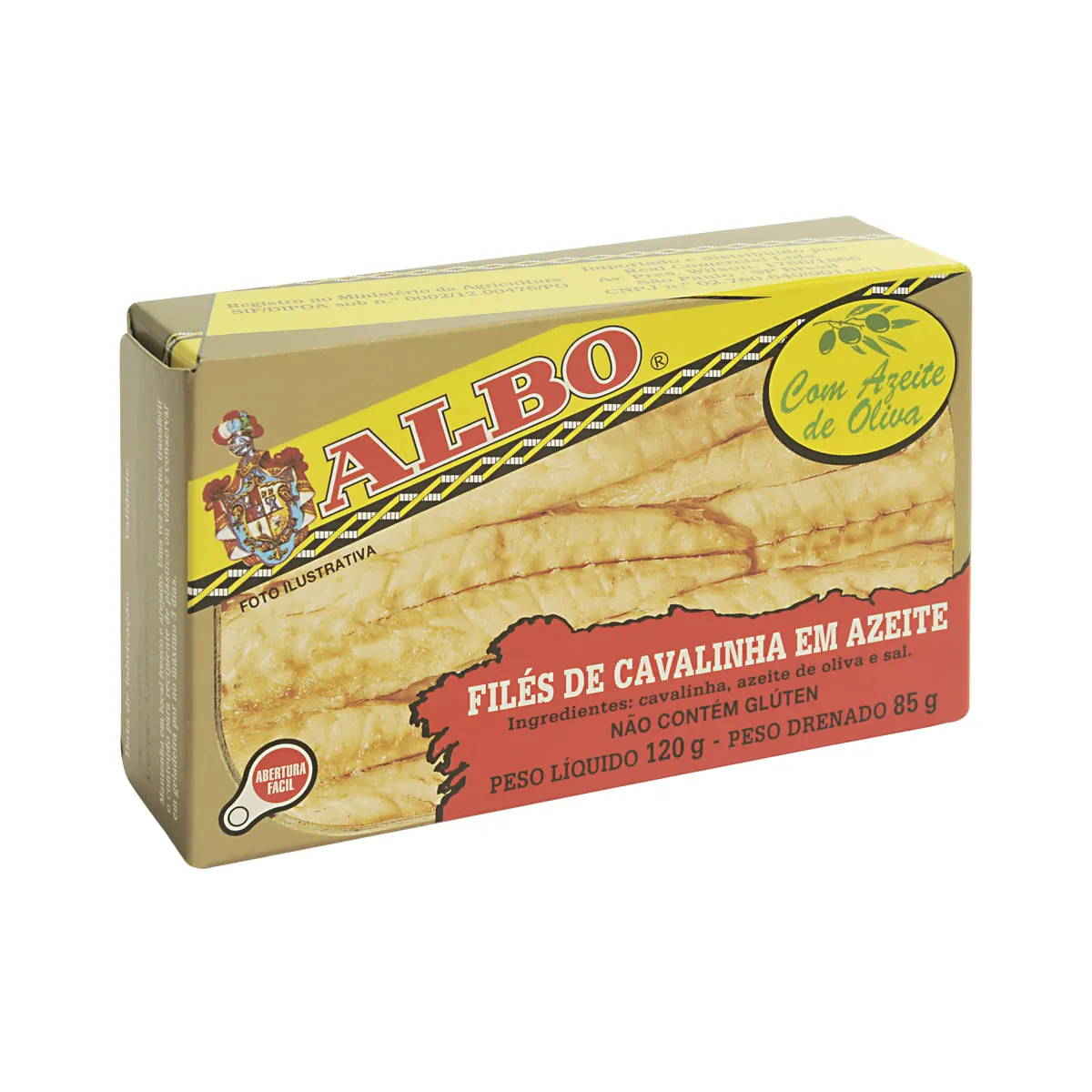 Filés De Cavalinha Em Azeite Albo 120g