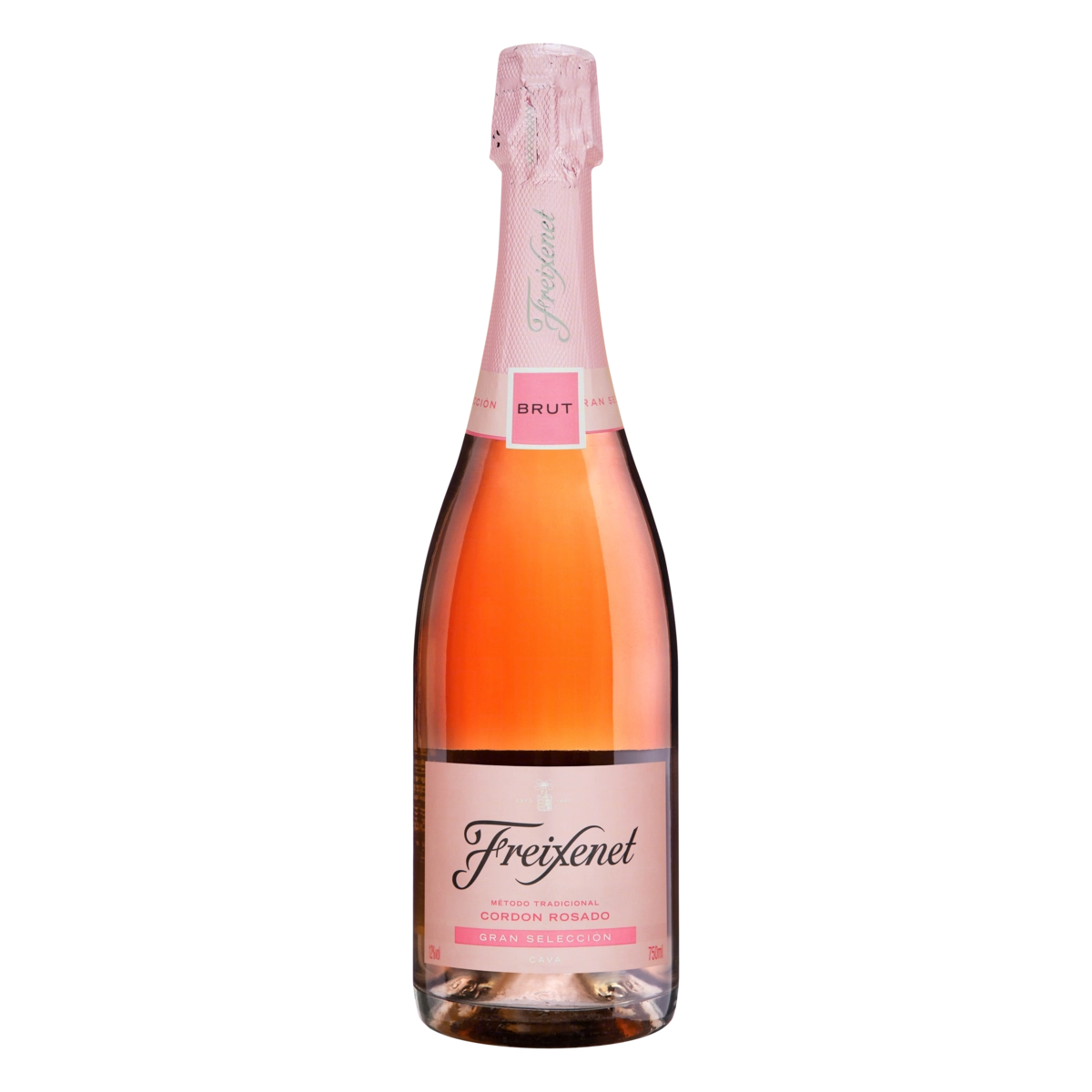 Cava Espanhol Rosé Brut Gran Selección Cordon Rosado Freixenet Garnacha Trepat Garrafa 750ml