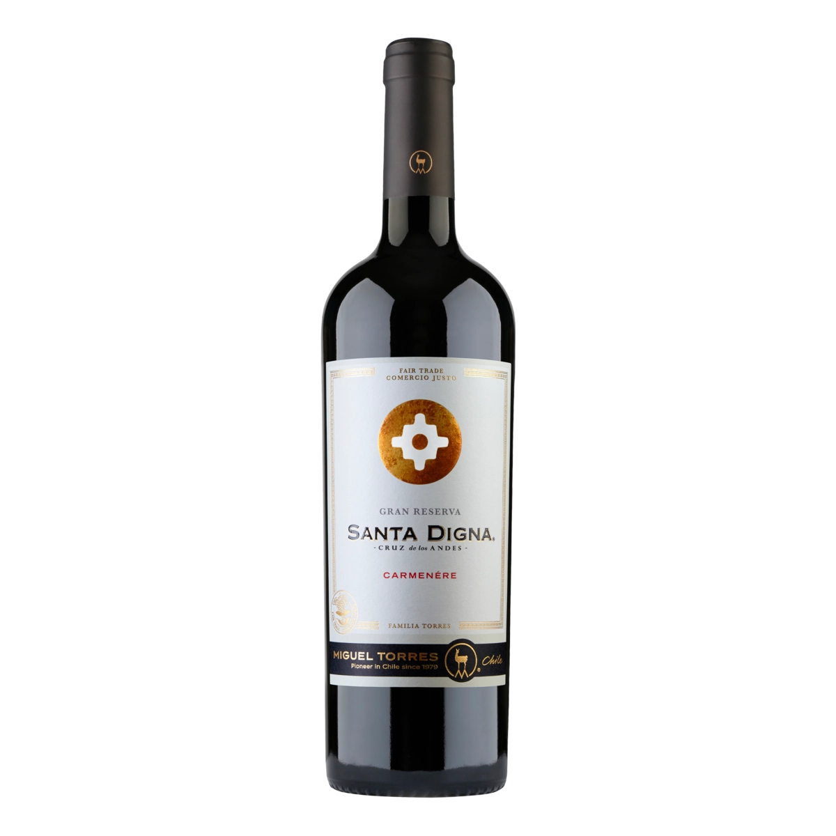 Vinho Chileno Tinto Seco Gran Reserva Santa Digna Carménère Valle Central Garrafa 750ml