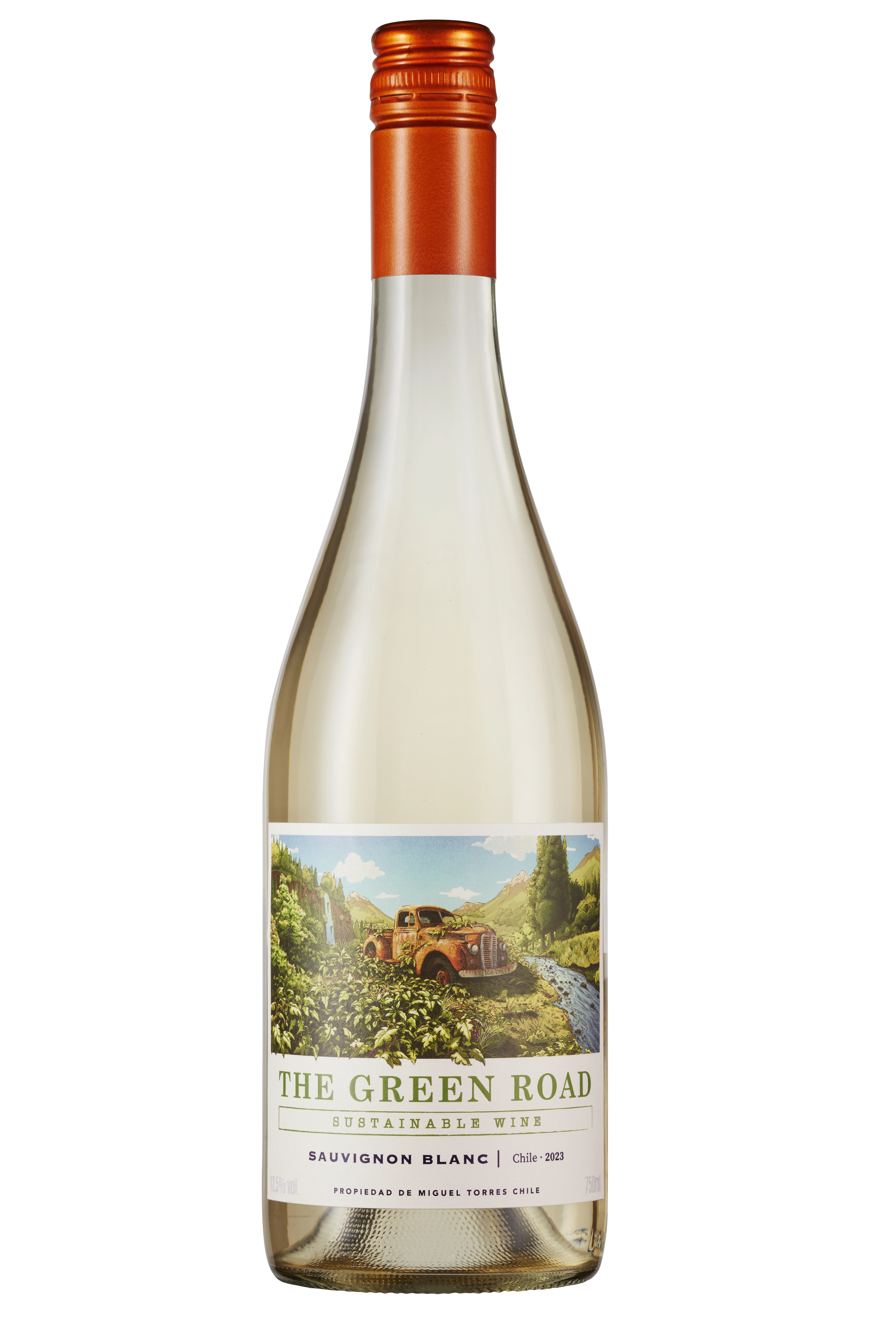 Vinho Chileno Branco Seco The Green Road Sauvignon Blanc Valle Central Garrafa 750ml