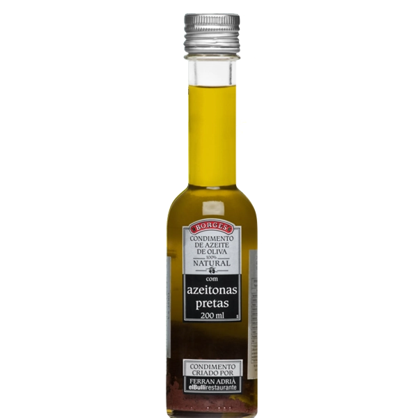 Azeite Com Azeitonas Pretas Borges 200ml
