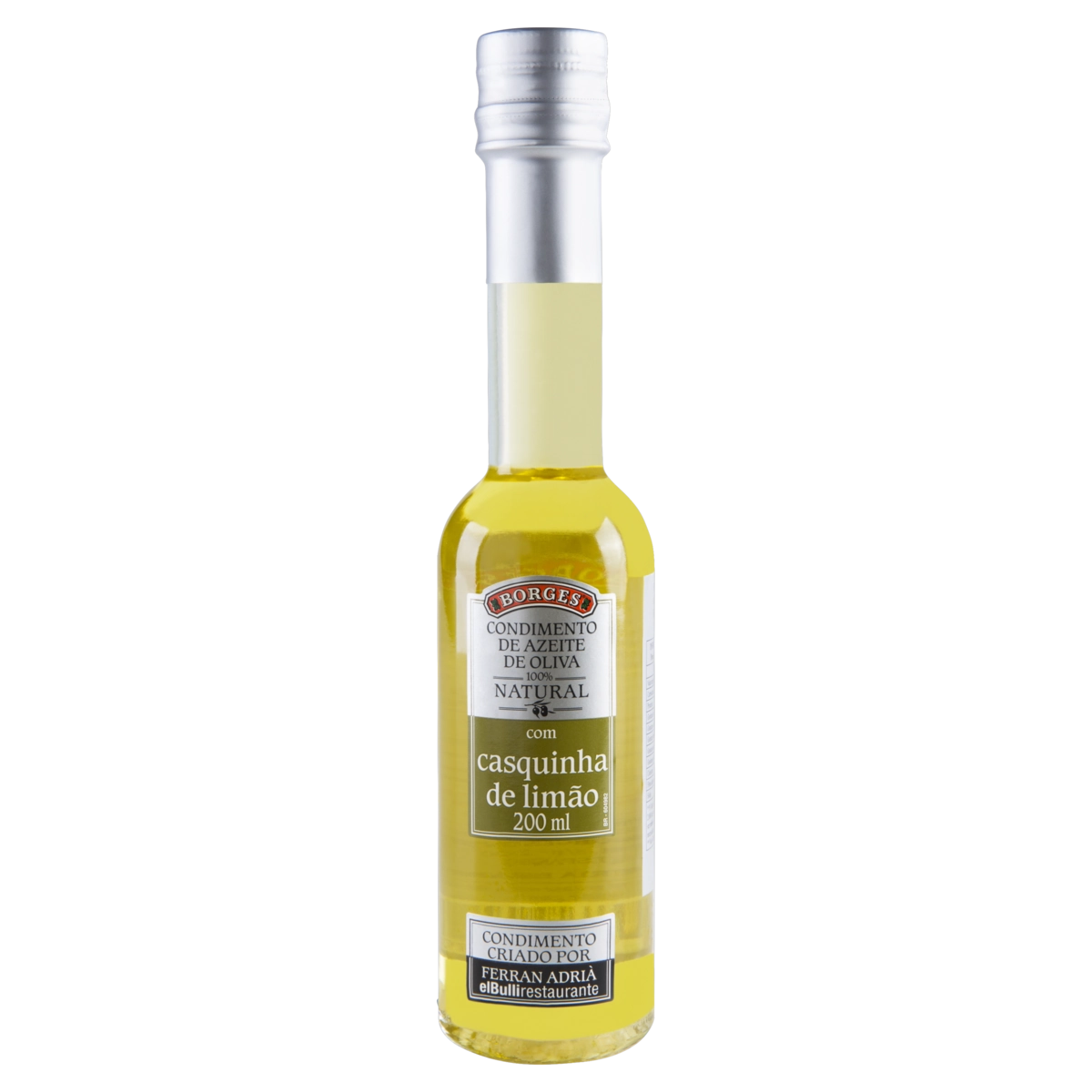 Condimento de Azeite de Oliva com Casquinha de Limão Borges Garrafa 200ml