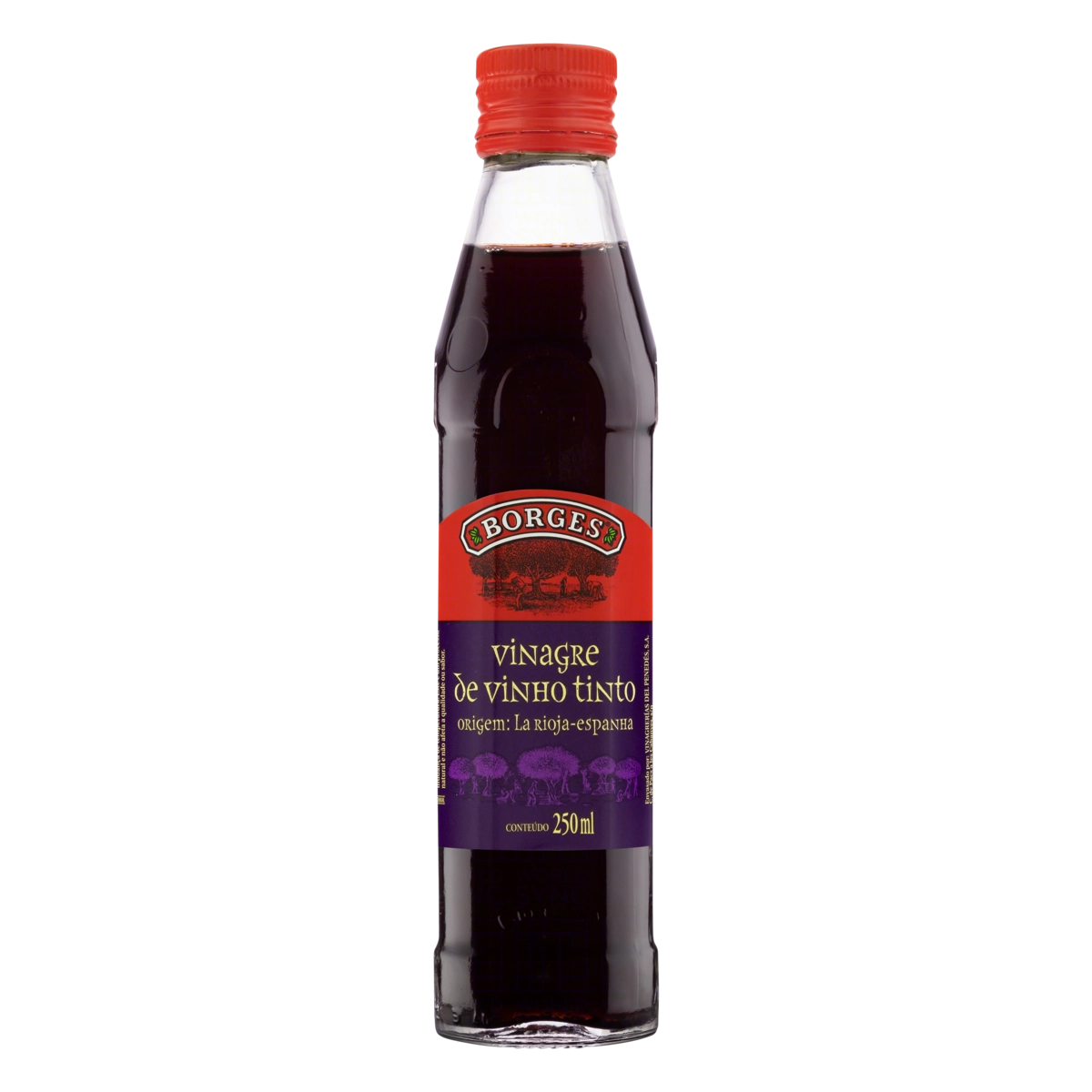 Vinagre De Vinho Tinto Borges Vidro 250ml