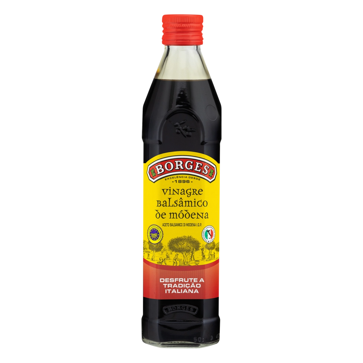 Vinagre Balsâmico Módena Borges Vidro 500ml