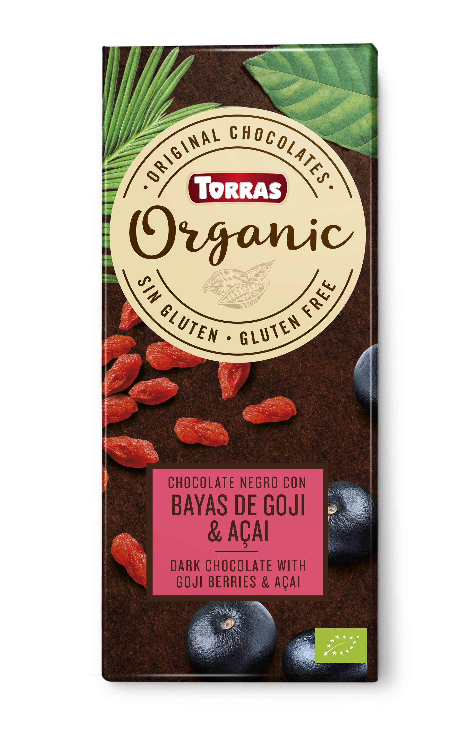 Choc Amargo Organico Goji E Acai Torras 100g
