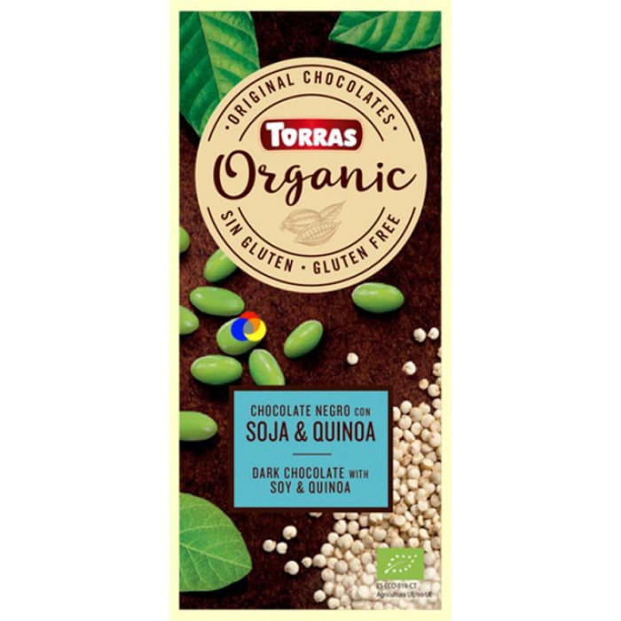 Choc Amargo Organico Soja E Quinoa Torras 100g