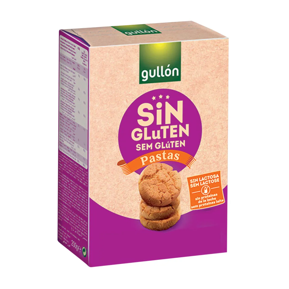 Biscoito Cookie Milho Sem Glúten Zero Lactose Gullón Caixa 200g