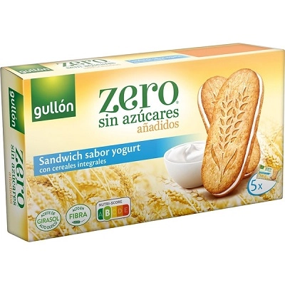 Biscoito Recheio Creme De Iogurte Gullón Caixa 220g