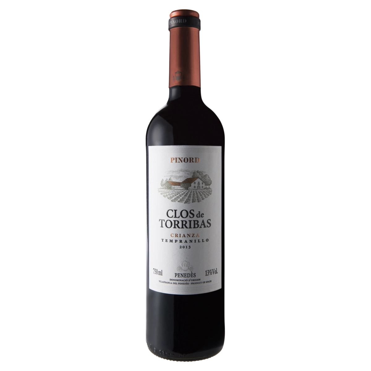 Vinho Espanhol Tinto Crianza CLOS DE TORRIBAS Garrafa 750ml