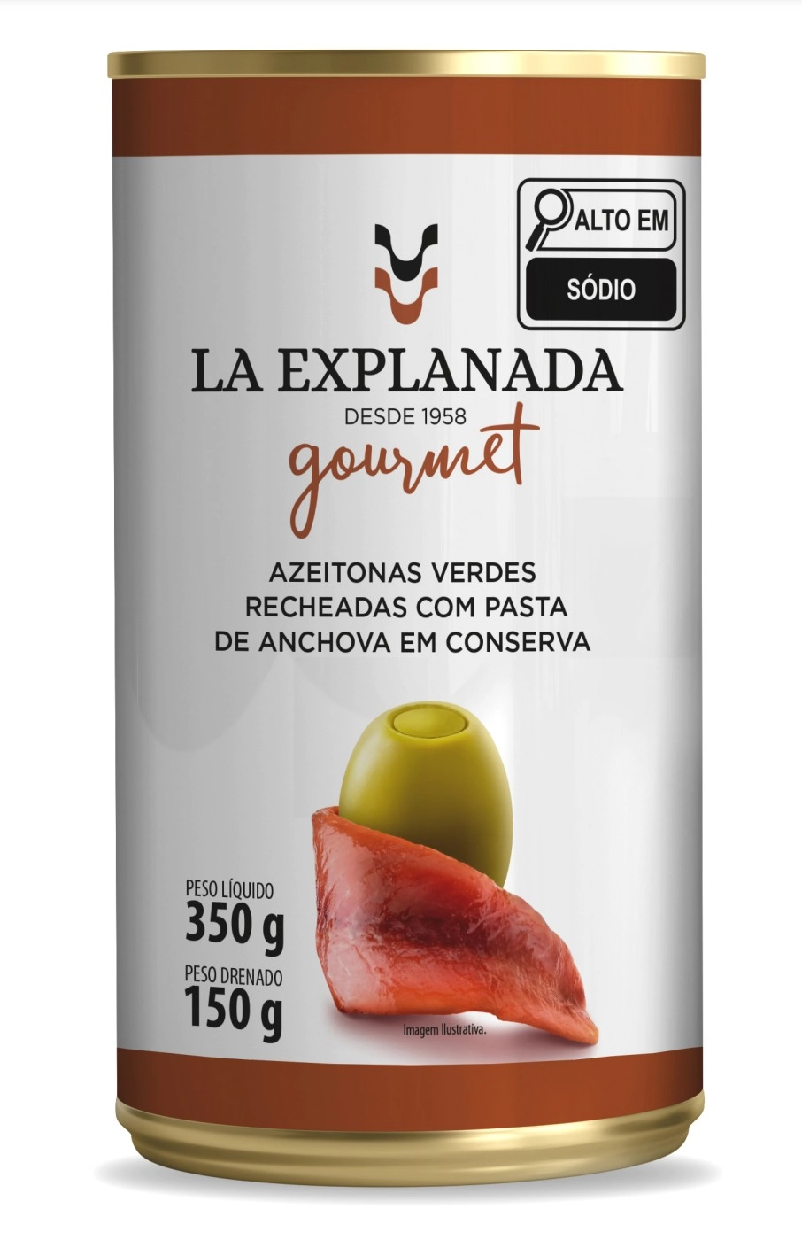 Azeitona La Explanada Lt 150g Vde Rech Pasta Anchova Gourmet