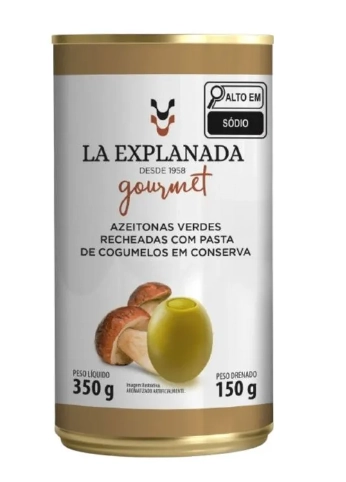 Azeitonas Verdes C/pasta De Cogumelo La Explanada 150g