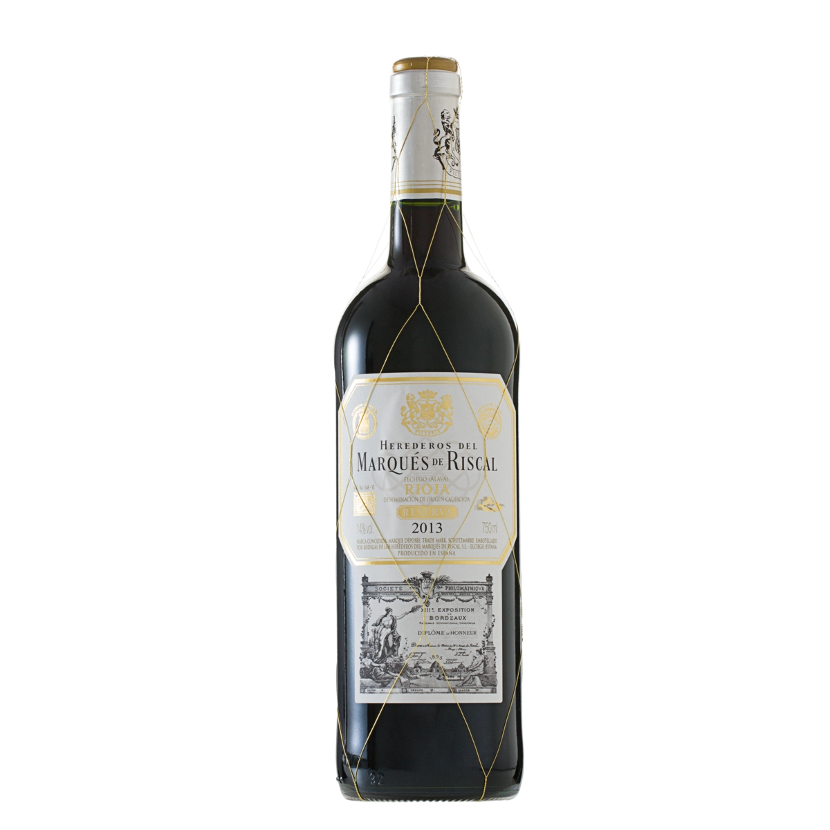 Vinho Espanhol Tinto Seco Reserva Marqués de Riscal Tempranillo Rioja Garrafa 750ml