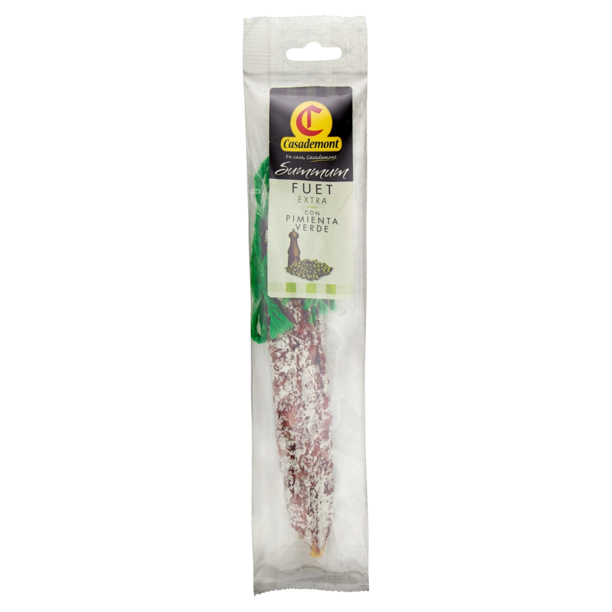 Embutido Suíno Curado Com Pimenta Verde Casademont Pacote 80g