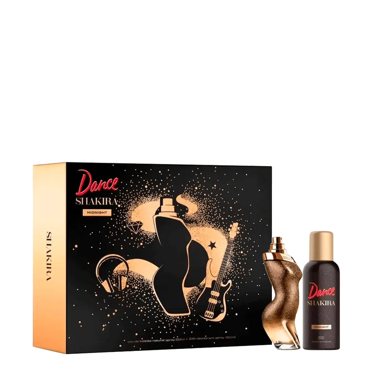Kit Shakira Dance Midnight - Eau de Toilette 80ml + Desodorante 150ml