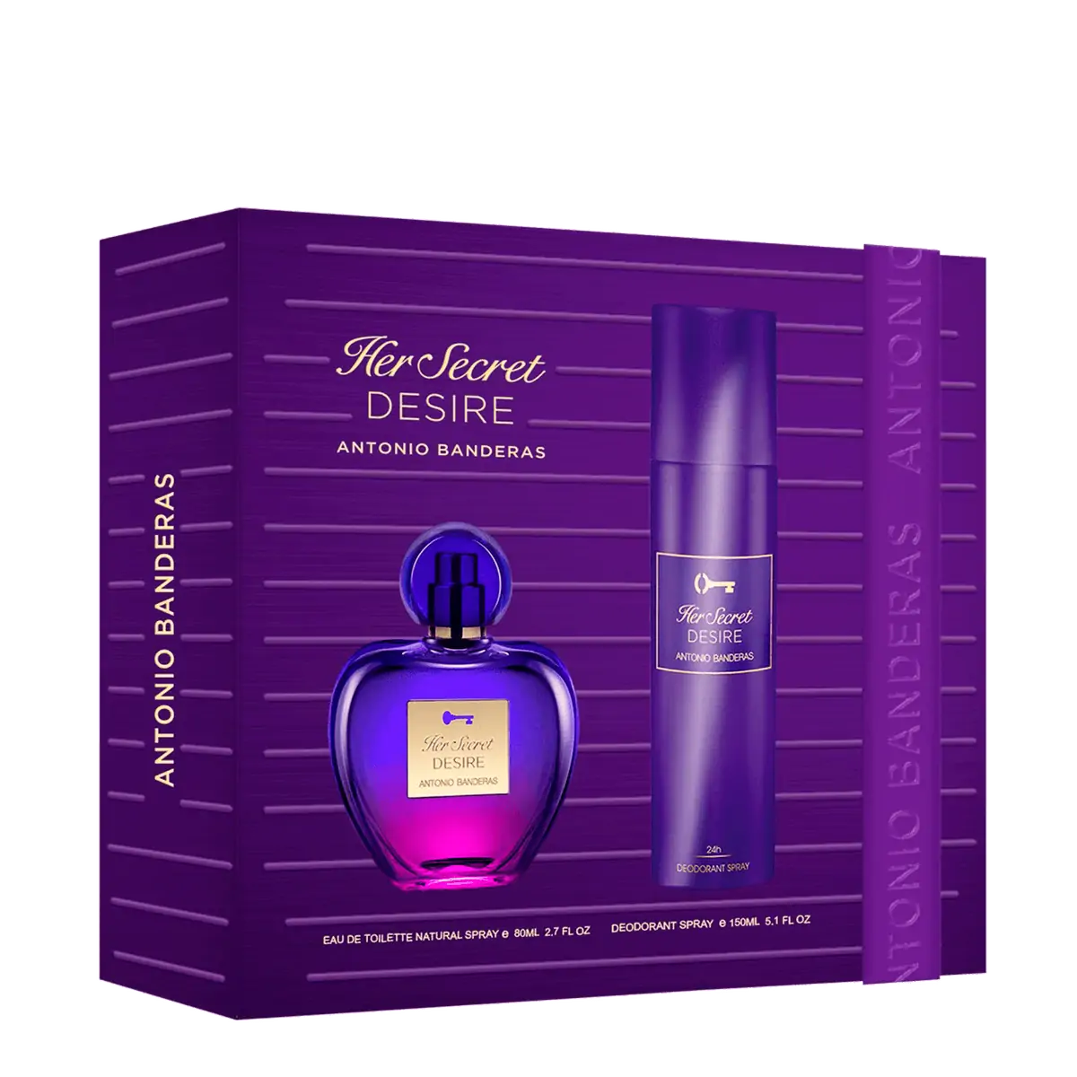Kit Banderas Her Secret Desire Feminino - Edt 80ml + Deo 150ml NULO