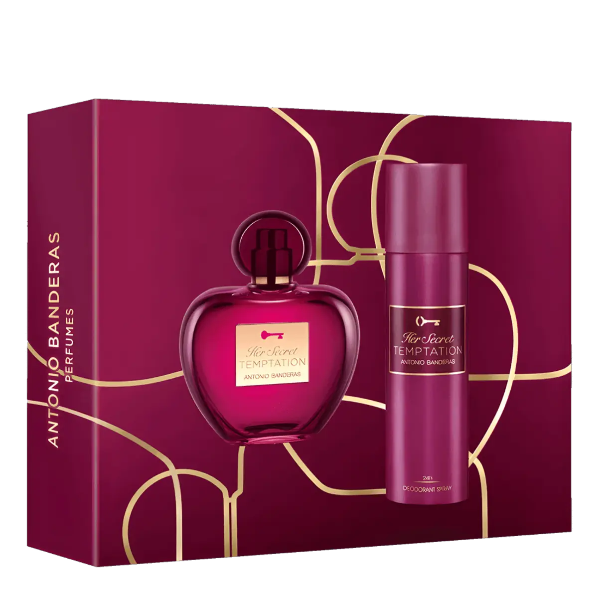 Kit Banderas Her Secret Temptation Feminino - Edt 80ml + Deo 150ml NULO