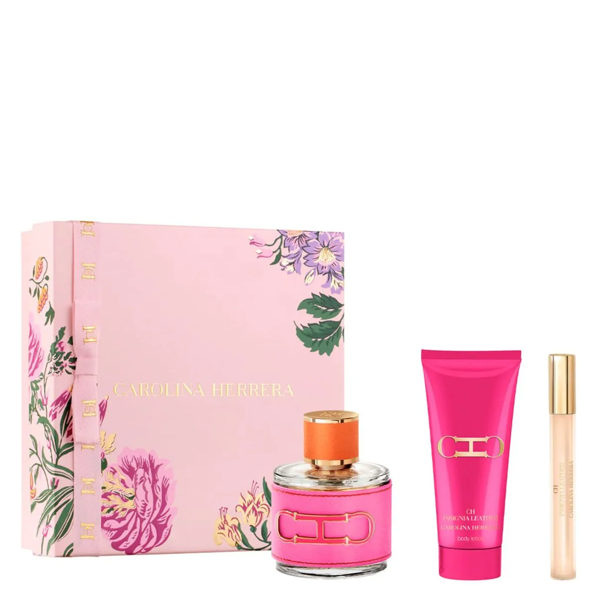 Kit Perfume Carolina Herrera Ch Insignia Leather Feminino Eau de Parfum 100 ml + Creme Corporal 100