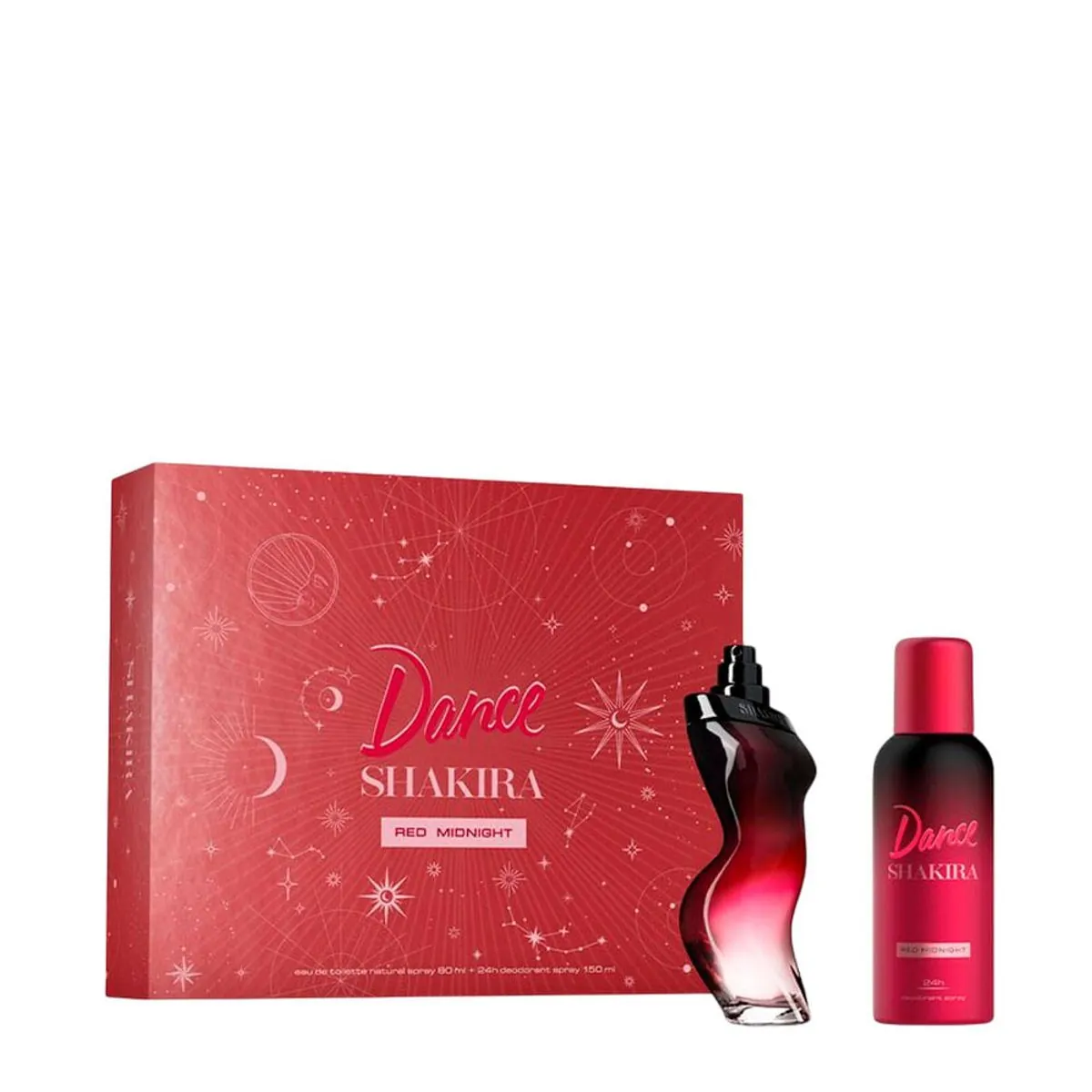 Kit Shakira Dance Red Midnight Eau de Toilette 80ml + Desodorante 24H Spray 150ml