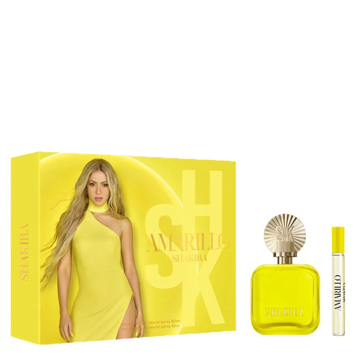 Kit Perfume Feminino Shakira Amarillo 80ml + Eau de Parfum 10ml