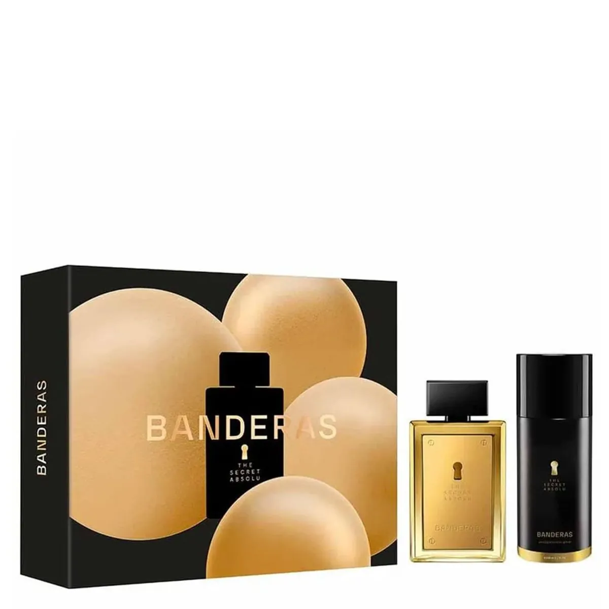 Kit Perfume Banderas The Secret Absolu Masculino - Eau de Parfum 100ml + Desodorante 150ml - Coffret