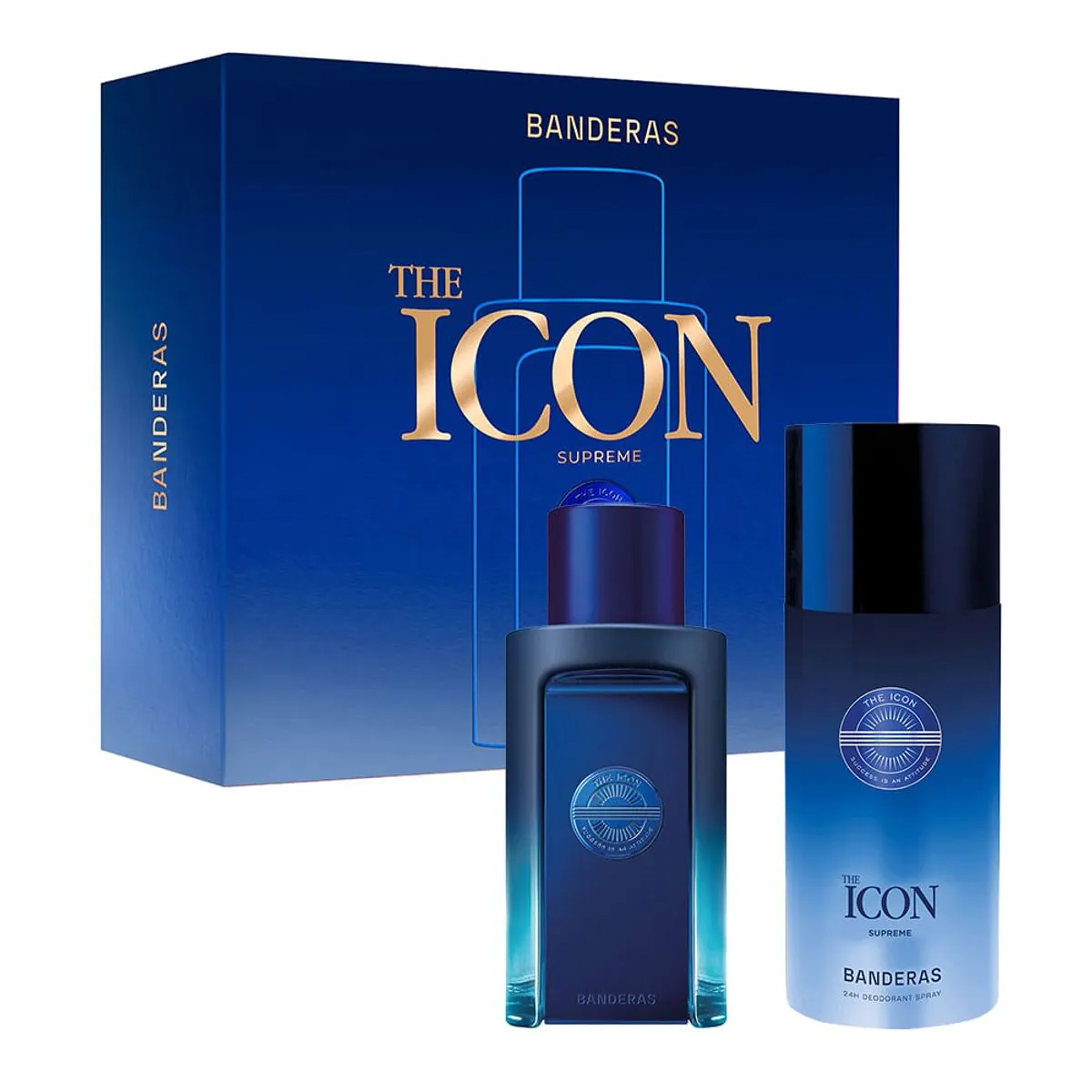 Kit Perfume Banderas The Icon Supreme Intense For Men Masculino - Eau de Parfum 100ml + Desodorante