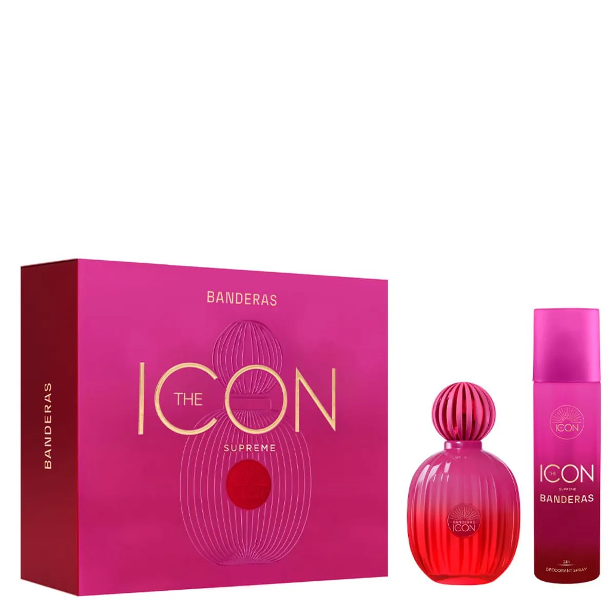 Kit Banderas The Icon Supreme Edp Intense For Women 100Ml+ Desodorante 24H Spray For Women 150ml