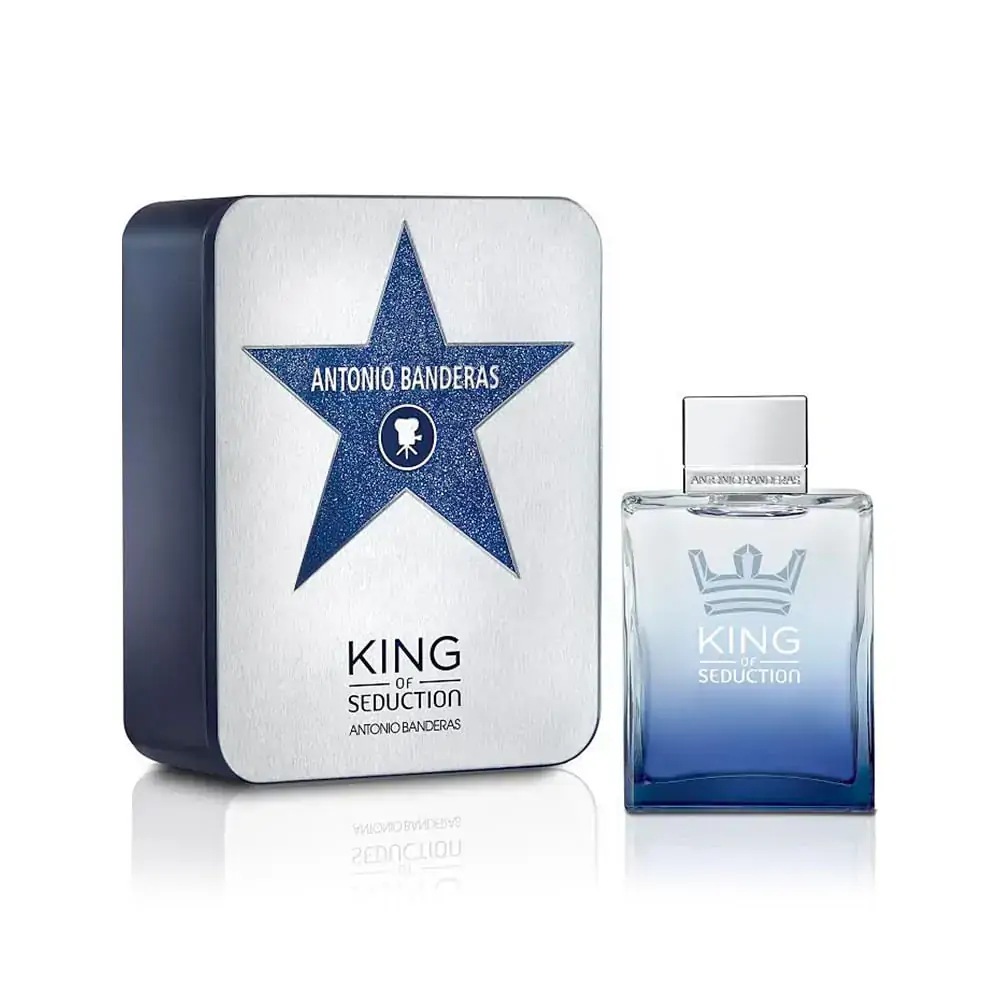King Of Seduction Eau De Toilette Deluxe Metalbox Antonio Banderas Perfume Masculino 200ml