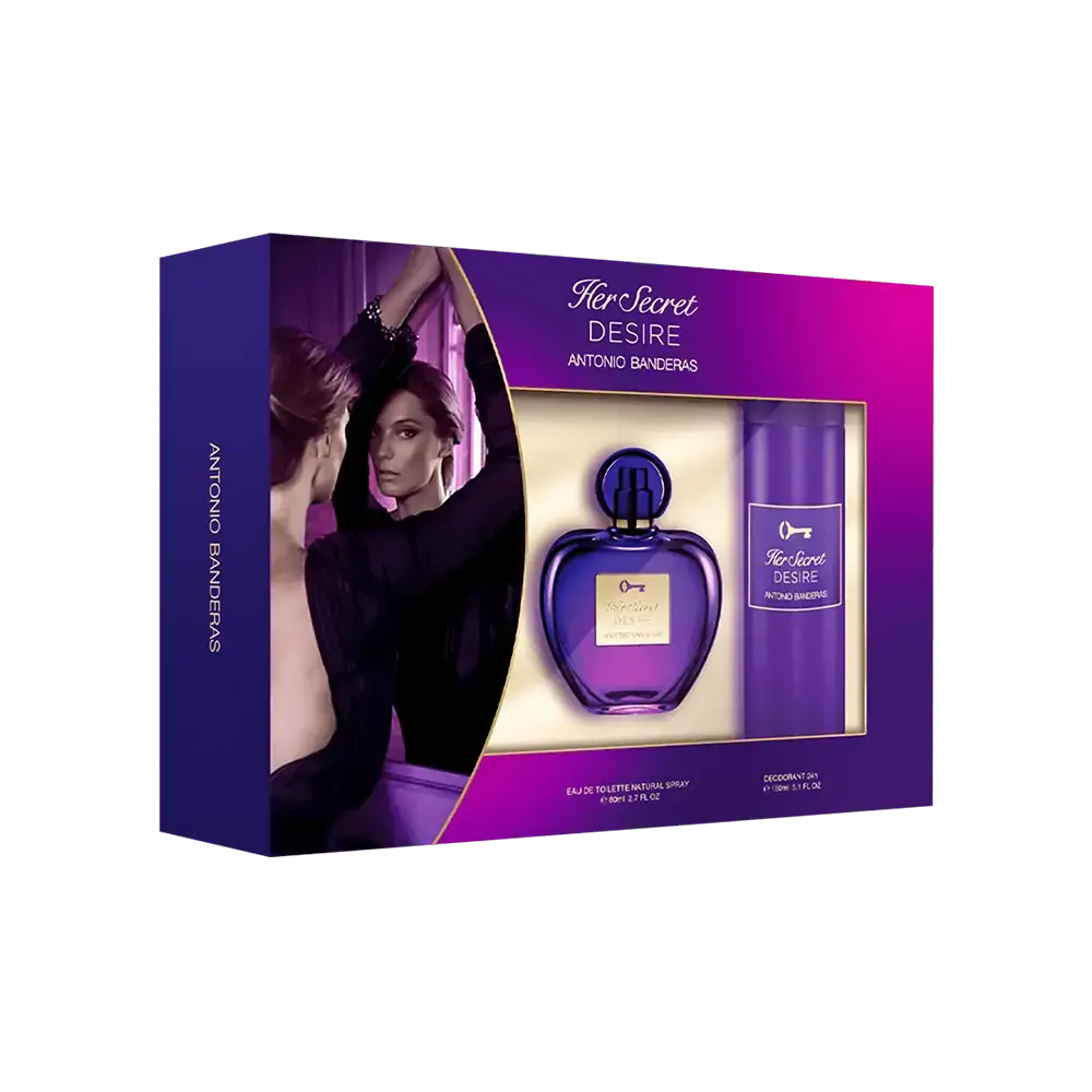 Antonio Banderas Kit Her Secret Desire Eau de Toilette 80ml + Desodorante 150ml