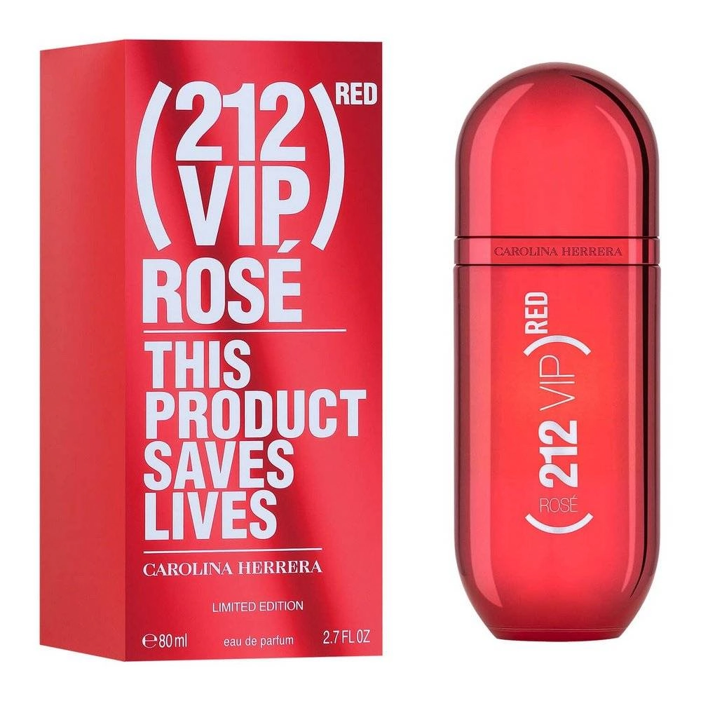 Carolina Herrera 212 vip Rosé Red Edição Limitada Eau de Parfum - Perfume Feminino 80ml
