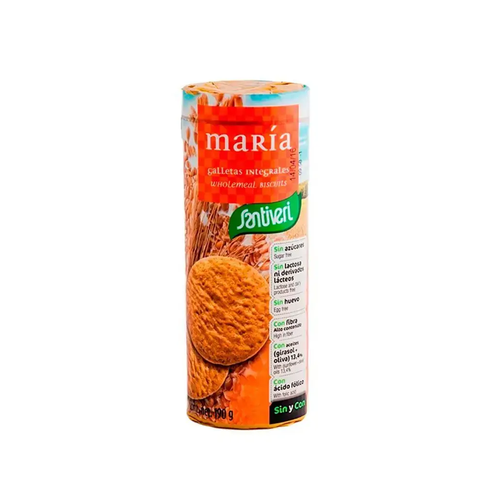Bisc. Maria S/ Glutem Integral 190g Santiveri