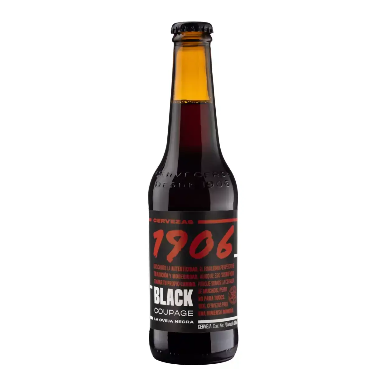 Cerveja Black Coupage ESTRELLA GALICIA 1906 Garrafa 330ml